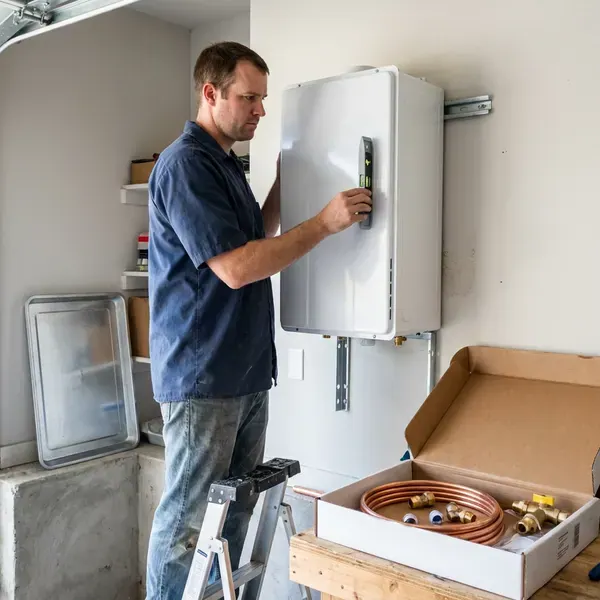 Local electric tankless water heater installation by GFR Plumbing, Denver, CO