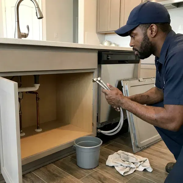 GFR Plumbing technician providing kitchen plumbing in Denver, CO